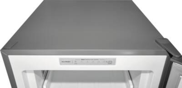 Exquisit GS271-NF-H-040D Gefrierschrank Inox-Look HxBxT:170,5x54,0x60,0