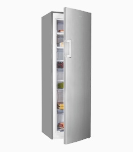 Exquisit GS271-NF-H-040D Gefrierschrank Inox-Look HxBxT:170,5x54,0x60,0