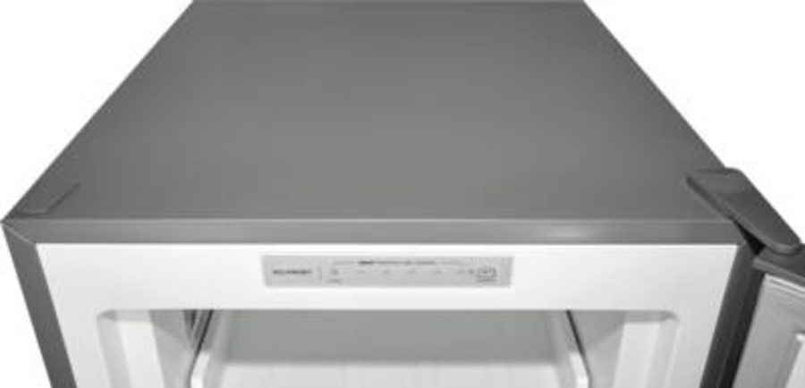 Exquisit GS271-NF-H-040D Gefrierschrank Inox-Look HxBxT:170,5x54,0x60,0