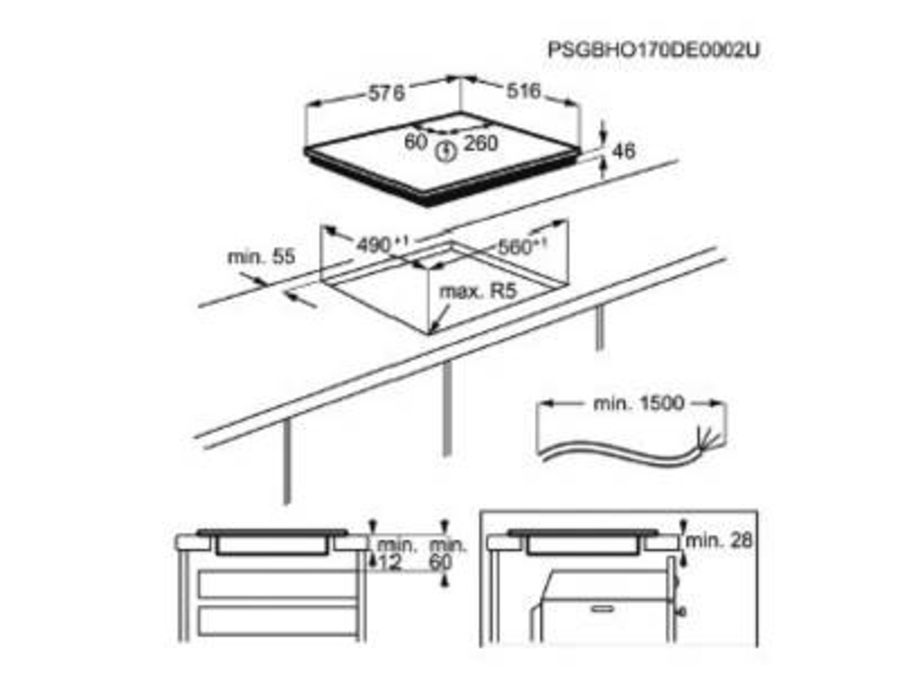 AEG EEB355020M + IEB64000XB Herdset Induktion 