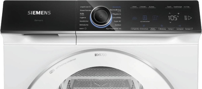Siemens Extraklasse WQ46B2C90 iQ700 Wärmepumpen-Trockner 9 kg 