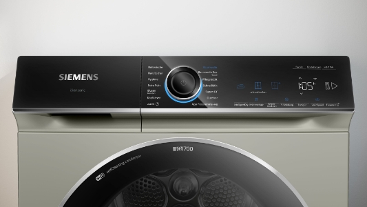 Siemens WQ46B2DX40 iQ700, Wärmepumpen-Trockner, 9 kg, Silber-inox 
