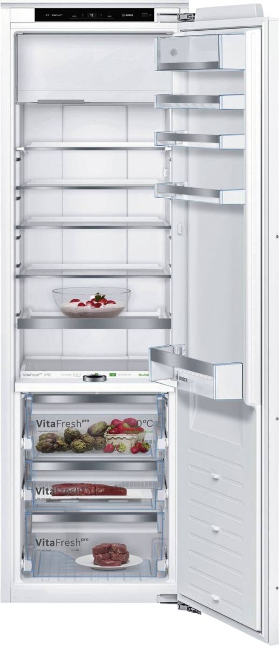 Bosch KIF82PFE0 Serie 8  Einbau-Kühlschrank mit Gefrierfach  Festtür