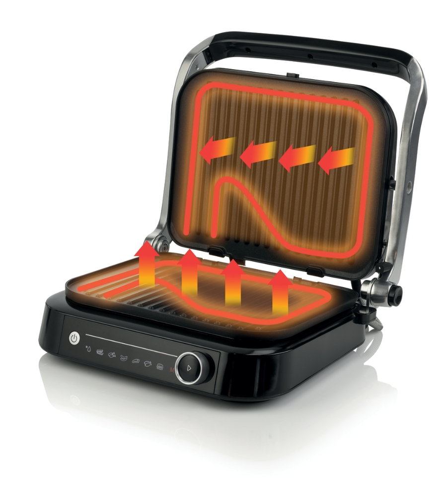 Hisense HCG2100S Kontaktgrill  7 Programme, Smart Control und Auto-Abschaltung