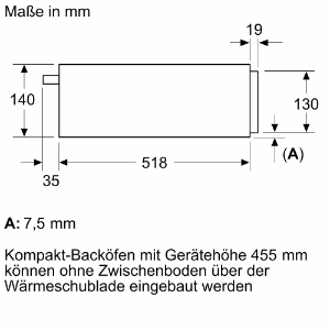 Bosch BIC7101B1 Serie 8, Wärmeschublade, 60 x 14 cm, Schwarz 