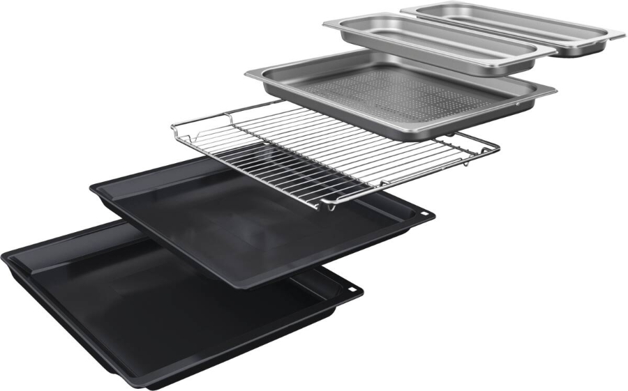 Bosch HSG7364B1 Serie 8  Einbau-Dampfbackofen 60 x 60 cm Schwarz 