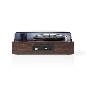 Nedis TURN220BN Plattenspieler 33 / 45 / 78 U/min | Riemenantrieb  1x Stereo RCA | 18 W | Eingebauter (Vor) Verstärker