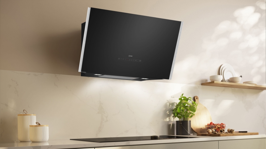 Neff D98IPT2S0 N90 Wandesse, 90 cm Klarglas schwarz  