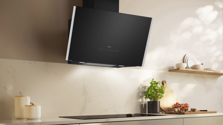 Neff D98IPT2S0 N90 Wandesse, 90 cm Klarglas schwarz  