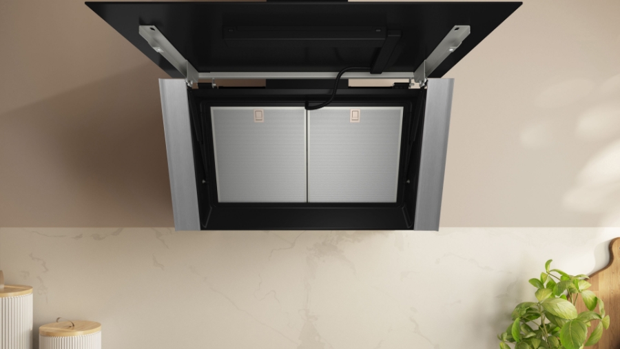 Neff D98IPT2S0 N90 Wandesse, 90 cm Klarglas schwarz  