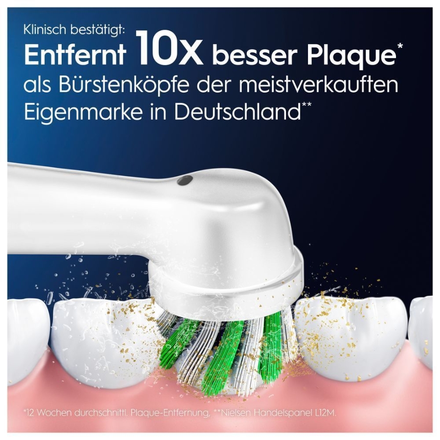 Oral-B Aufsteckbürsten Pro CrossAction 8er,  für elektrische Zahnbürste, X-förmige Borsten