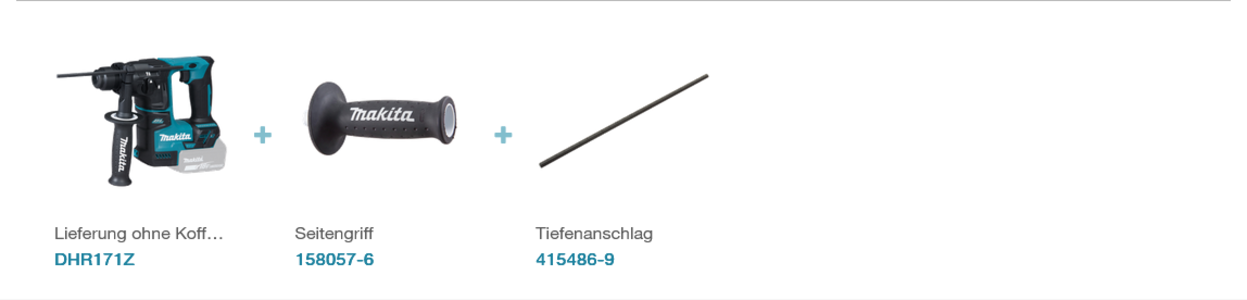 Makita DHR171Z Akku-Bohrhammer LXT 18 V • SDS-PLUS • 17 mm • 1,2 J