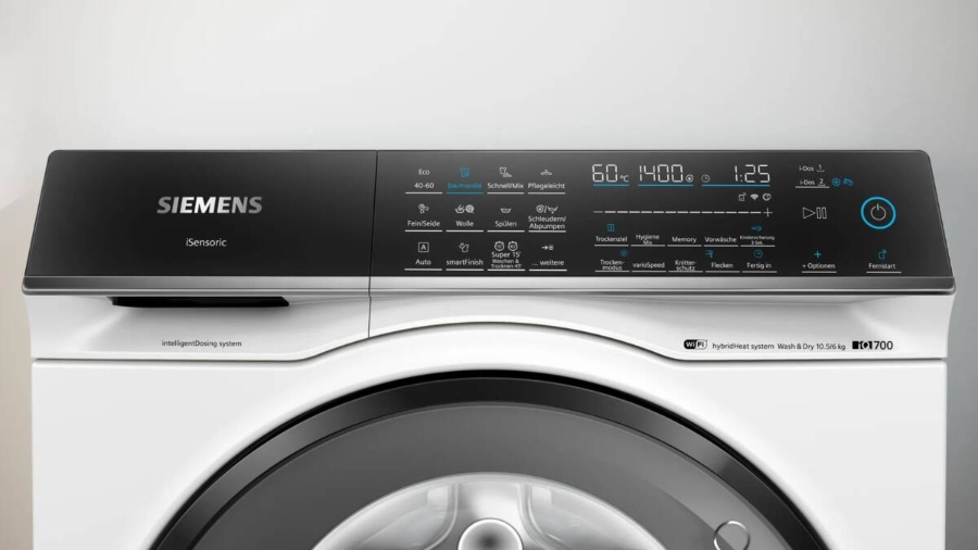 Siemens WN54C2A40 iQ700, Waschtrockner, 10.5/6 kg, 1400 U/min 