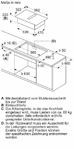 Siemens ED611BS16E Induktionskochfeld mit Dunstabzug  60 cm, Rahmenlos aufliegend