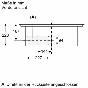 Siemens ED611BS16E Induktionskochfeld mit Dunstabzug  60 cm, Rahmenlos aufliegend