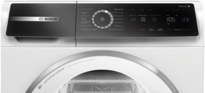 Bosch WQB246C90 Select Line Serie 8  Wärmepumpentrockner  9 kg Weiss,Selbstreinigender Kondensator,Home Connect