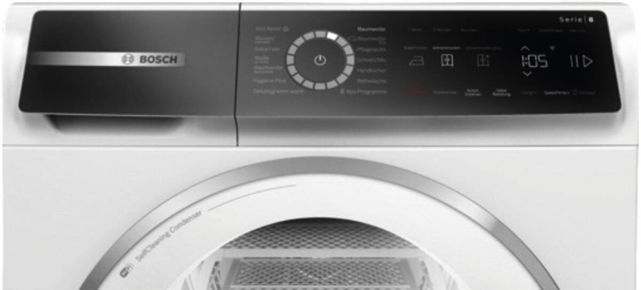Bosch WQB246C90 Select Line Serie 8  Wärmepumpentrockner  9 kg Weiss,Selbstreinigender Kondensator,Home Connect