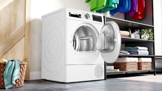 Bosch WQG245D5AT Serie 6 Wärmepumpen-Trockner 9 kg A+++ Selbstreinigender Kondensator,Auto Dry