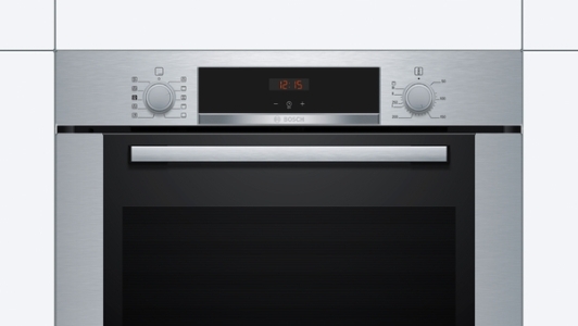 Bosch EXCLUSIV HRA3140S0 Serie 4 Einbau-Backofen mit Dampfunterstützung Edelstahl