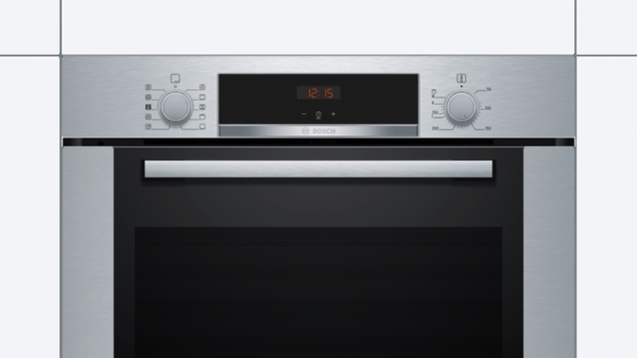 Bosch EXCLUSIV HRA3140S0 Serie 4 Einbau-Backofen mit Dampfunterstützung Edelstahl