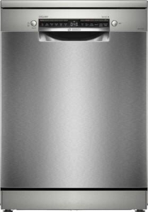 Bosch EXCLUSIV SMS4EBI01D Serie 4 Freistehender Geschirrspüler, 60 cm  Home Connect Silver Inox
