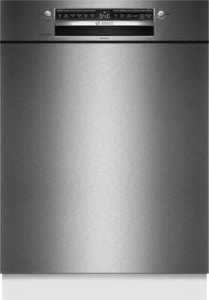Bosch SMU4EBS01D Serie 4  Unterbau-Geschirrspüler, 60 cm Edelstahl,Home Connect,SpeedPerfect+