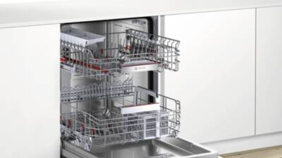 Bosch SMV4EBX01D Serie 4  Vollintegrierter Geschirrspüler, 60 cm mit Besteckschublade, Home Connect