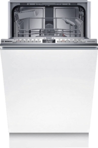 Bosch SPD4ELX01D Serie 4 Vollintegrierter Geschirrspüler, 45 cm Home Connect,Statusprojektion (InfoLight)