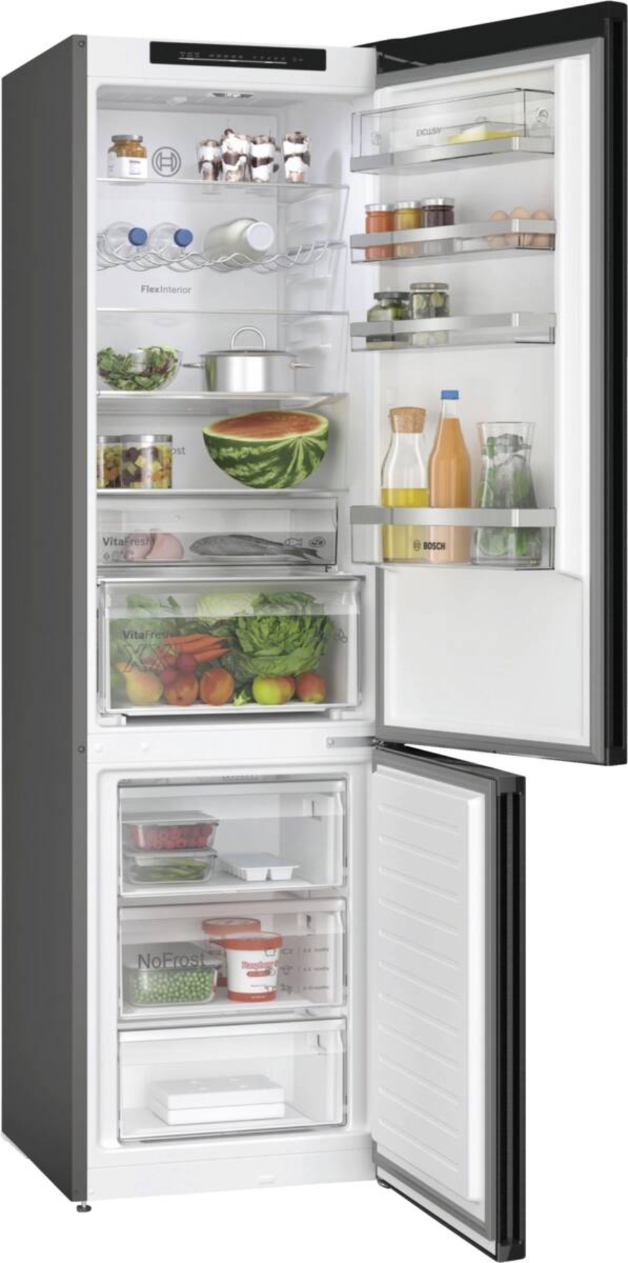 Bosch KGN39EXCF Select Line Serie 4 Kühl-Gefrier-Kombination Freistehende,  NoFrost, Fleischfach (VitaFresh)