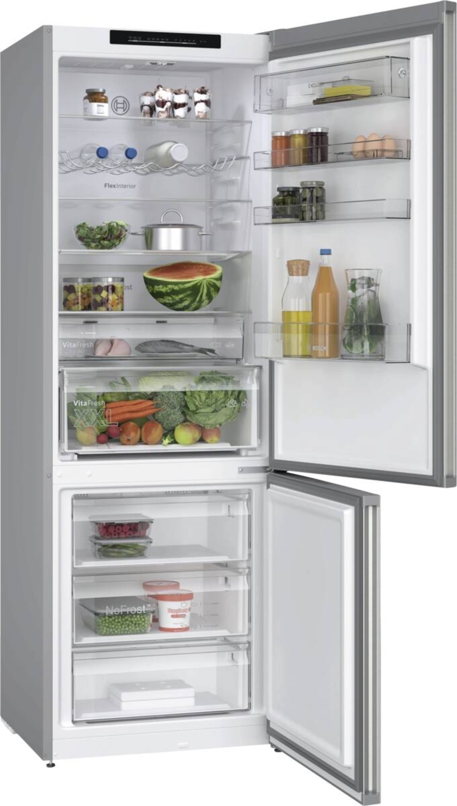 Bosch KGN49EICF Select Line Serie 4  Kühl-Gefrier-Kombination Freistehend, mit Gefrierbereich unten, 203 x 70 cm