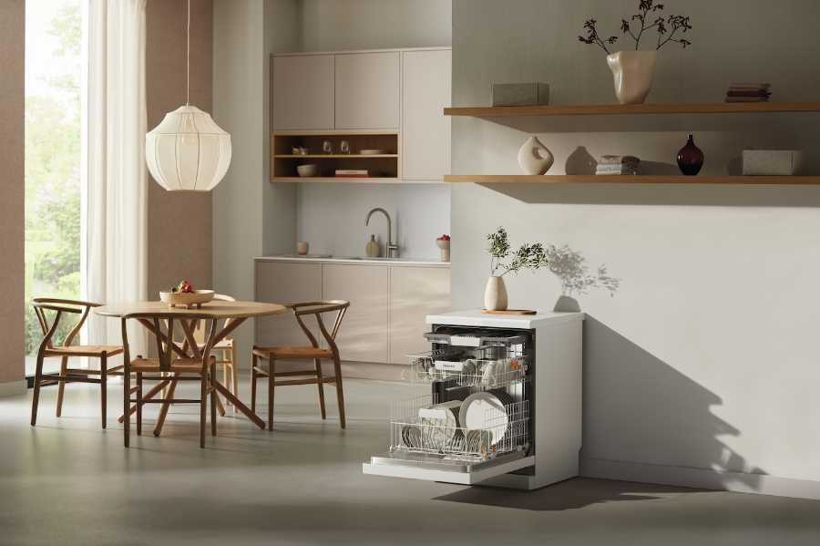 Miele G 5410 SC Active Plus Geschirrspüler Standgerät/Brillantweiß mit Besteckschublade