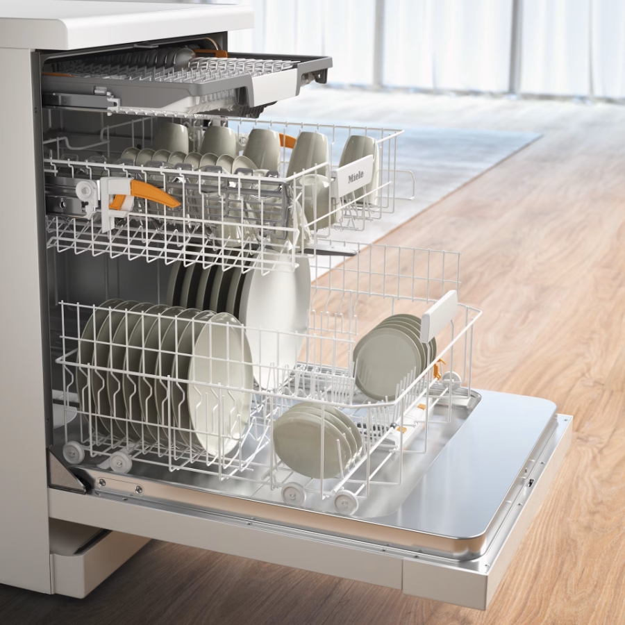 Miele G 5410 SC Active Plus Geschirrspüler Standgerät/Brillantweiß mit Besteckschublade