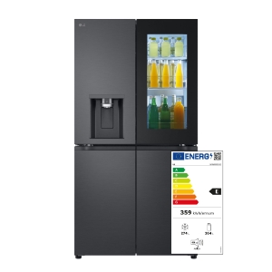 LG GMG960EVJE Side-by-Side mit InstaView® 638 Liter  Eis-, Crushed Ice- und Wasserspender |