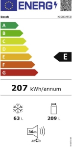 Bosch KIS87AFE0 Serie 6 Einbau-Kühl-Gefrier-Kombination 177.2 x 55.8 cm, Flachscharnier(festtür)