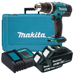 Makita DHP453RFE Akku-Schlagbohrschrauber LXT 18 V • 42 Nm • 0 – 1.300 U/min