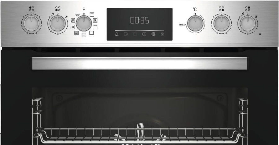 Beko BBUM12320XMPE Herdset mit Pyrolyse mit Glaskeramikkkochfeld  