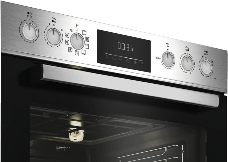 Beko BBUM12320XMPE Herdset mit Pyrolyse mit Glaskeramikkkochfeld  