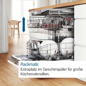 Bosch SMI4HVS00E Geschirrspüler Einbau teilintegriert 60 cm  Edelstahl mit Besteckschublade