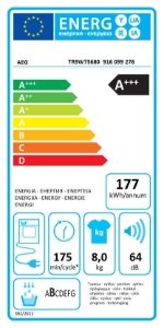 AEG TR9W75680 WiFi Wärmepumpentrockner 8kg A+++ 
