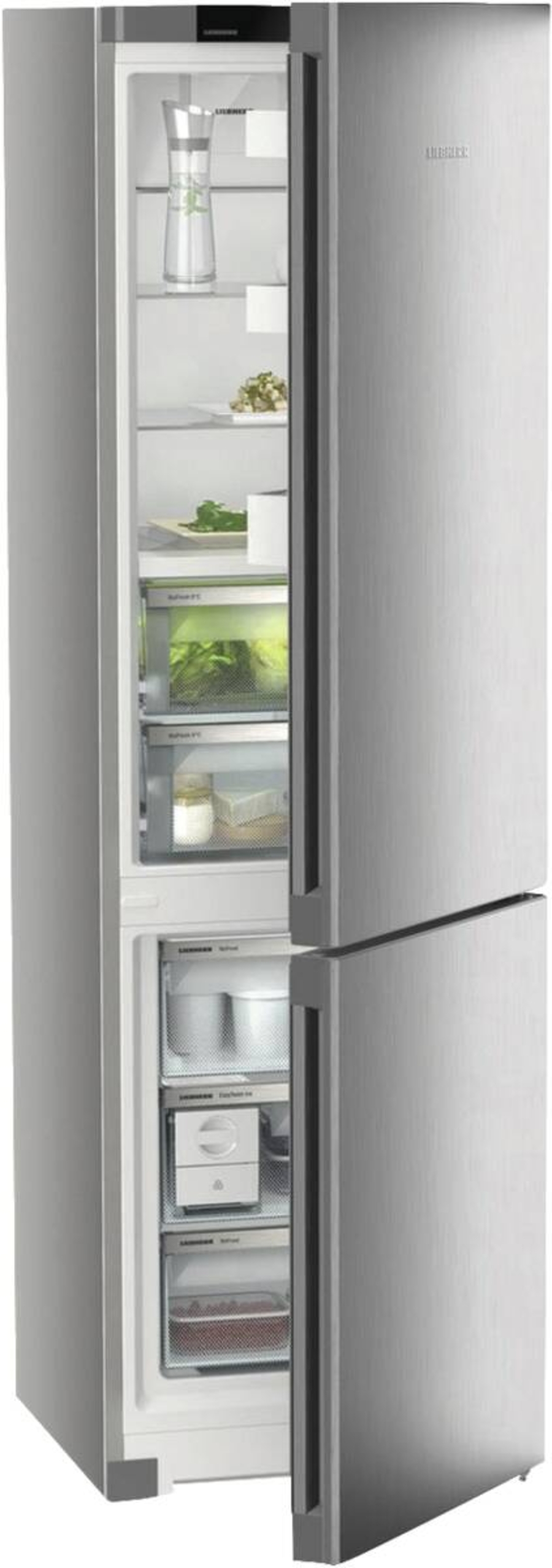 Liebherr CBNsfc 572i Plus Kühl-Gefrierkombination mit BioFresh und NoFrost, Stahlgrau