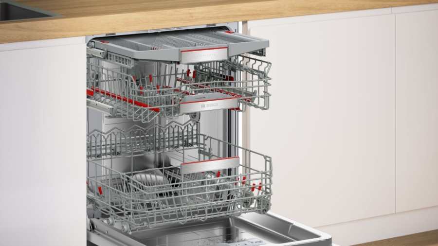 Bosch SMD8TCX01E Serie 8  Vollintegrierter Geschirrspüler 60 cm Restzeitprojektion (TimeLight),griffloses Öffnen (openAssist