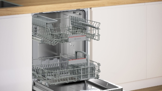 Bosch EXCLUSIV SMI4HUS01D Serie 4 Teilintegrierter Geschirrspüler 60 cm Edelstahl