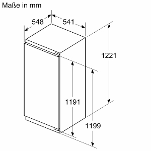 Siemens KI41RVFE0 iQ300 Einbau-Kühlschrank  122.5 x 56 cm Flachscharnier Weiss