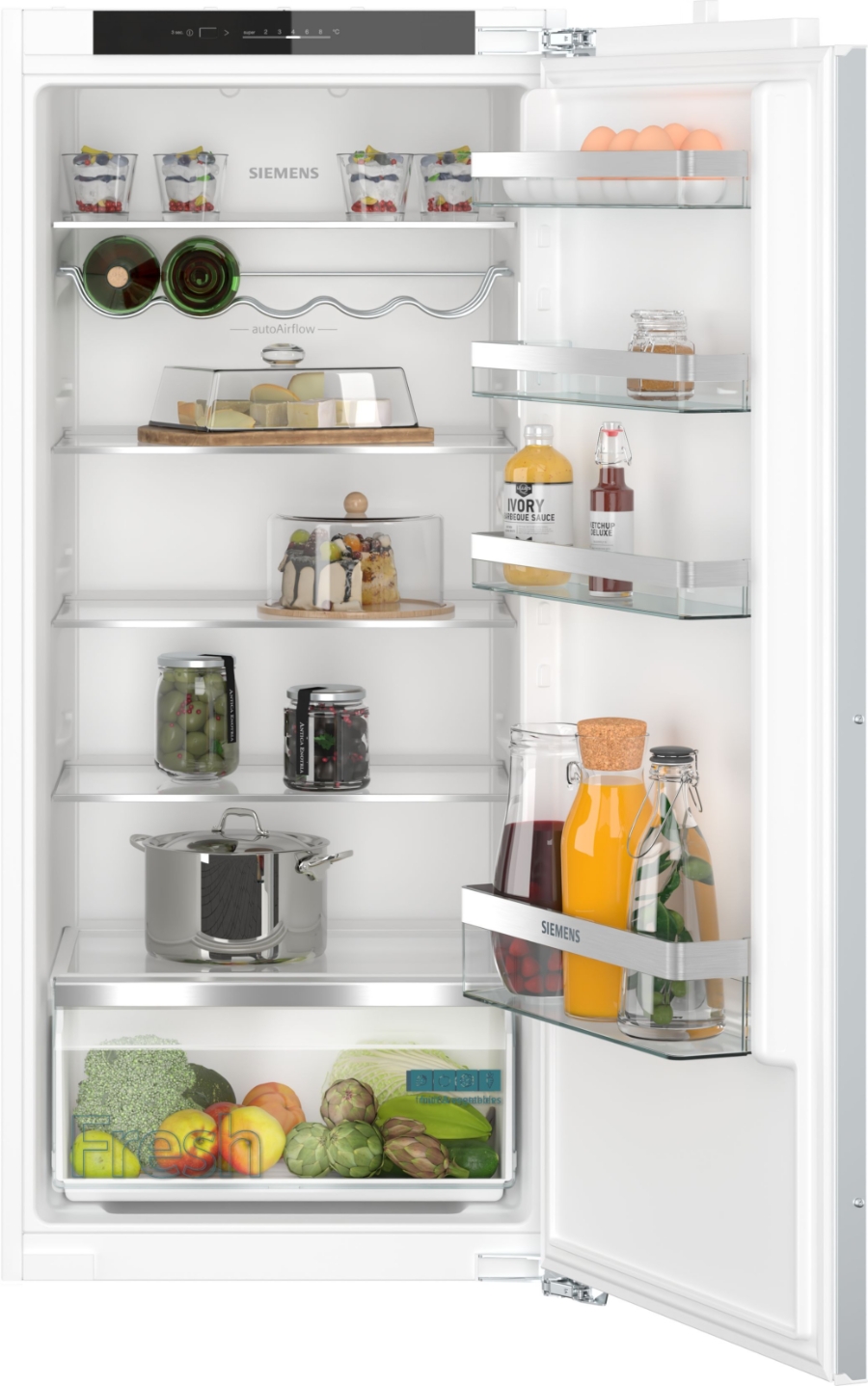Siemens KI41RVFE0 iQ300 Einbau-Kühlschrank  122.5 x 56 cm Flachscharnier Weiss
