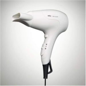 Braun Haircare HD180E Haartrockner, 1800W, 2 Leistungsstufen, Infrarot-Wä Weiss