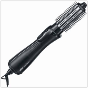 Braun Haircare AS720E Warmluft-Lockenbürste, 700W, Kamm und Bürstenaufsat Schwarz