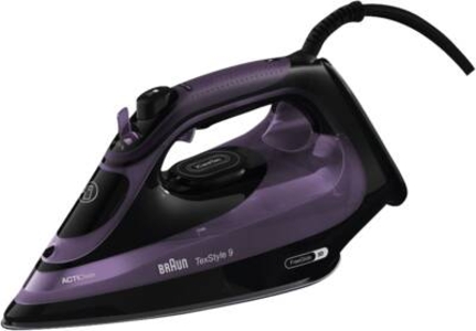 Braun Domestic Home SI 9661 VI Dampfbügeleisen Schwarz-Violett 