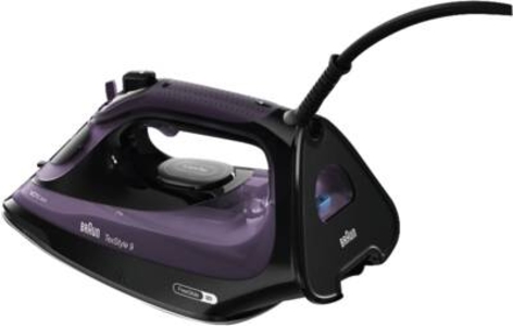 Braun Domestic Home SI 9661 VI Dampfbügeleisen Schwarz-Violett 