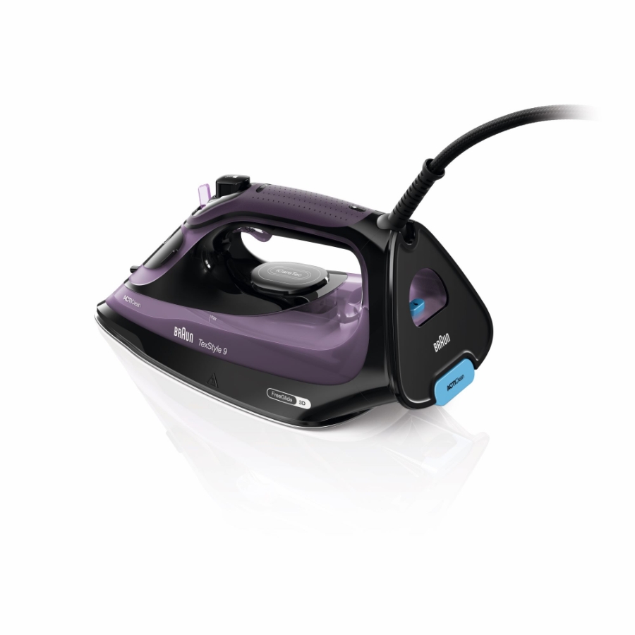 Braun Domestic Home SI 9661 VI Dampfbügeleisen Schwarz-Violett 