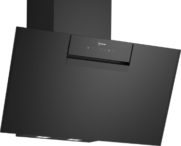 Neff D85IFN1S0 N50 Dunstabzughaube Kamin 80 cm Klarglas  schwarz bedruckt